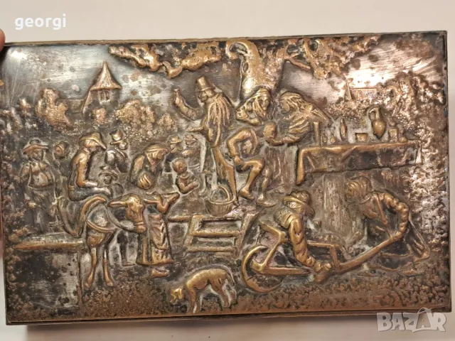 кутия за бижута с посребрен метален обков  7/1, снимка 3 - Антикварни и старинни предмети - 49666391