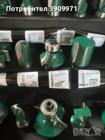 Комплект фрезери за дърво в куфар, снимка 3 - Други инструменти - 52476774