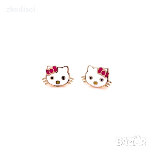 Златни детски обеци 1,21гр. 14кр. проба:585 модел:36964-5