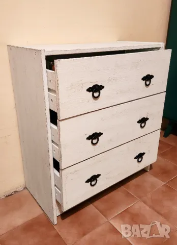 Дървен скрин Ikea Rast винтидж стил, снимка 7 - Скринове - 49228854