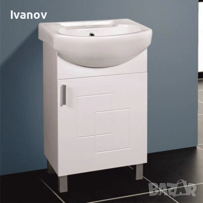 Шкаф за баня с мивка Inter Ceramic - ЧИСТО НОВ