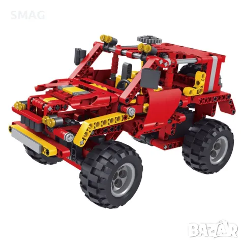Комплект Конструктор Превозно средство с висока проходимост Червен 436 бр S_1240327, снимка 2 - Конструктори - 49268420
