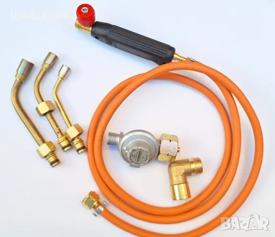 Горелка пропан-бутан с човки 3бр, регулатор Rothenberger 4bar, накрайник туристическа бутилка., снимка 2 - Други машини и части - 48601183