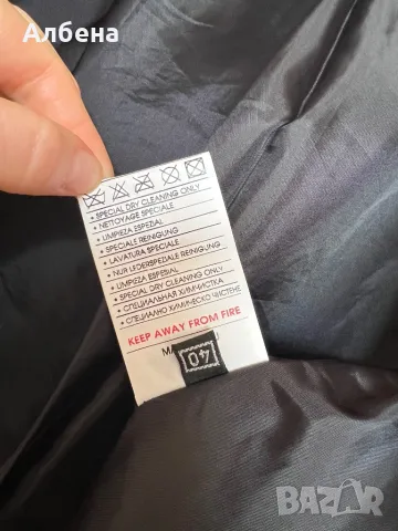 Дамско двуцветно палто Luter от агнешка кожа, снимка 6 - Палта, манта - 48883998