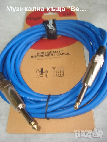 Инструментален кабел жак-жак 6м., снимка 2 - Китари - 24791323