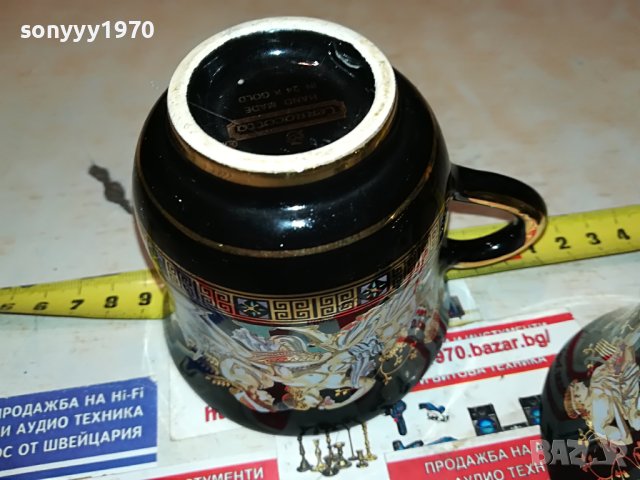 terracotto-hand made 24k gold чаши за кафе-2БР M0306232047, снимка 12 - Колекции - 40939309