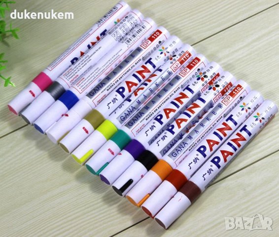 НОВИ! Перманенти маркери водоустойчиви различни цветове, снимка 8 - Ученически пособия, канцеларски материали - 39022151