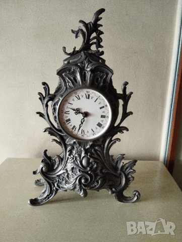 ретро каминен часовник в стил рококо