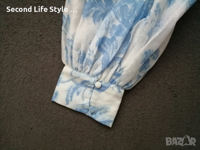 ASOS дамска риза/блуза с волани р-р L, снимка 12 - Корсети, бюстиета, топове - 52908264