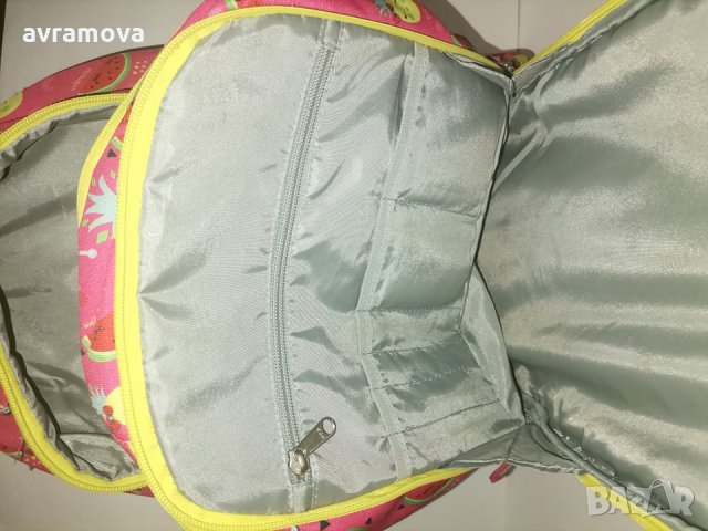 Ученическа чанта, раница Goomby с 4 отделения Pineapple, снимка 8 - Раници - 33933094