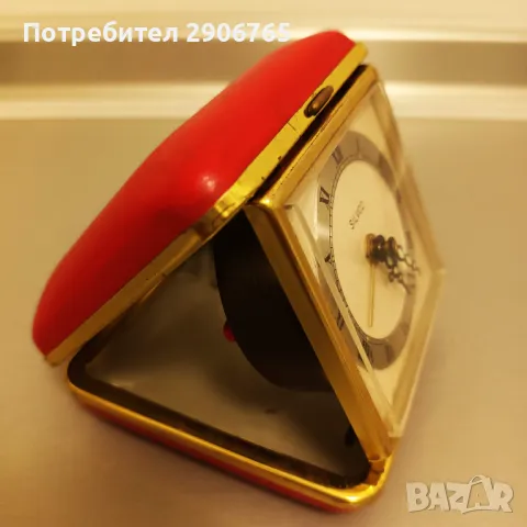 Часовник будилник PETER Германия работещ, снимка 2 - Антикварни и старинни предмети - 49094742