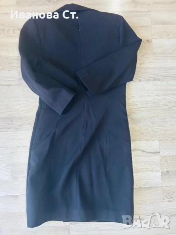 Черна елегантна рокля, снимка 3 - Рокли - 52739777