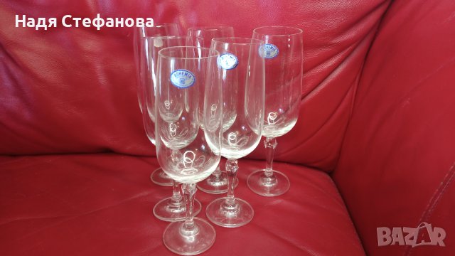 Комплект кристални чаши Бохемия BOHEMIA