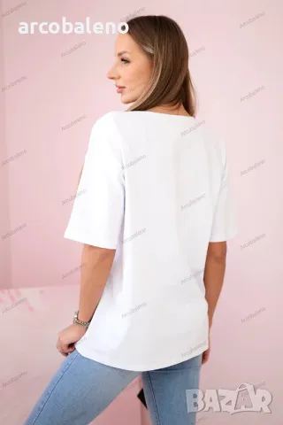 Дамска тениска с щампа Magic, 11цвята, снимка 4 - Тениски - 49422763