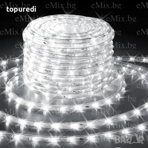 СВЕТЕЩО LED ВЪЖЕ - 10М БЯЛО, снимка 4 - Декорация за дома - 48205611