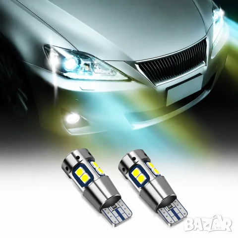 LED крушки T10 W5W бели 24V 2 броя, снимка 3 - Аксесоари и консумативи - 55864851