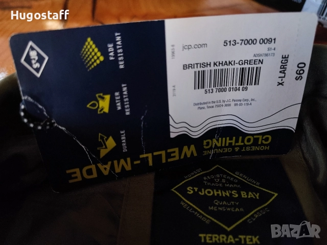 Ново оригинално  яке St John's Bay  Водоустойчива ветровка Хл Зелено,каки, снимка 6 - Якета - 51771926