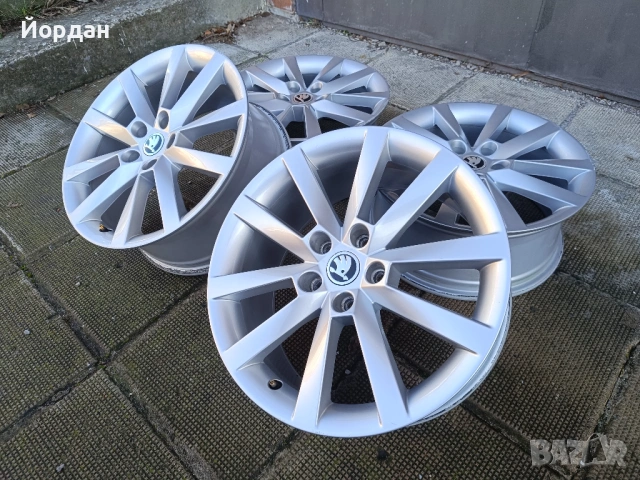  ОРИГИНАЛНИ джанти 18 ' цола 5x112 57,1 Шкода Октавия / Skoda Octavia ET51, снимка 2 - Гуми и джанти - 53025333
