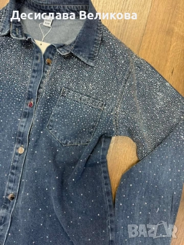 Дънково яке тип риза , снимка 3 - Якета - 51996296