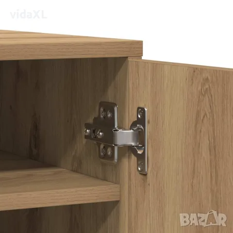 vidaXL Шкаф за обувки, дъб артизан, 60x35x92 см, инженерно дърво, снимка 7 - Шкафове - 56148196