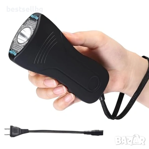 Джобен мощен електрошок кучегон за защита LED фенер за самоотбрана охрана самозащита акумулаторен, снимка 8 - Оборудване и аксесоари за оръжия - 53090598