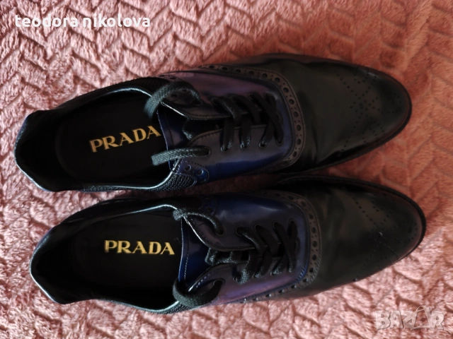 Оригинални официални обувки Prada , снимка 5 - Официални обувки - 53757263