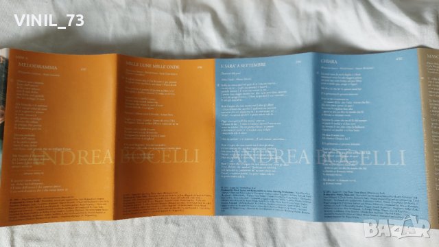 Andrea Bocelli – Cieli Di Toscana, снимка 3 - Аудио касети - 42315694