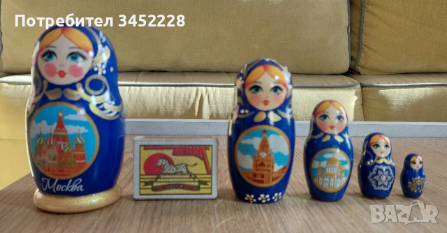 матрйошки комплект 5 броя за ценители нови, снимка 7 - Антикварни и старинни предмети - 53783795