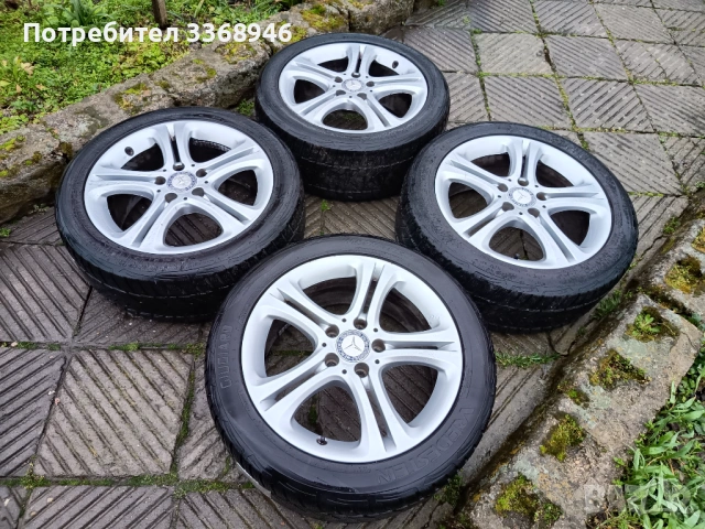 Джанти MERCEDES 17" 5x112 с гуми 235/45/17 Мерцедес А класа Б класа ЦЛА A class B class CLA, снимка 6 - Гуми и джанти - 53642210