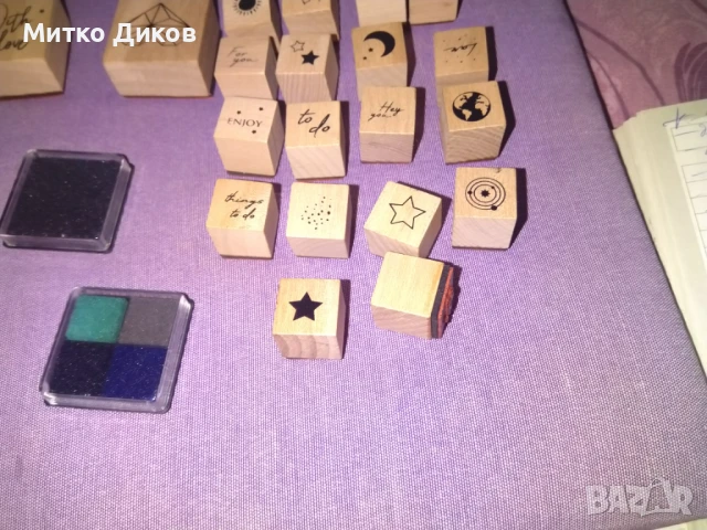 Декоративни печати нови с мастилници 2бр, снимка 5 - Други - 50999101