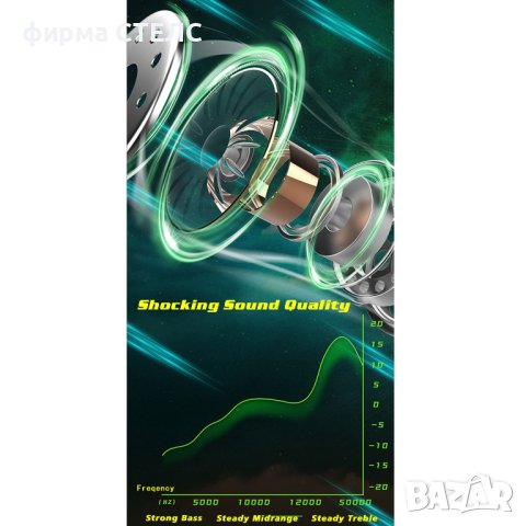 	 Геймърски слушалки STELS JX17, True Wireless, IPX4, Bluetooth, Touch Control, Черен, снимка 7 - Безжични слушалки - 41514936