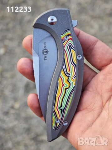 TWOSUN TS465-StoneWash-Javelin нож, снимка 4 - Ножове - 47776698