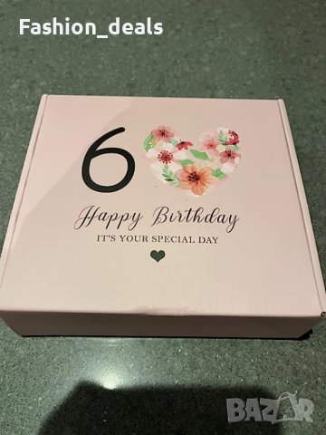 Нов комплект подарък жена 60 години рожден ден годишнина Кутия, снимка 7 - Подаръци за жени - 41268074