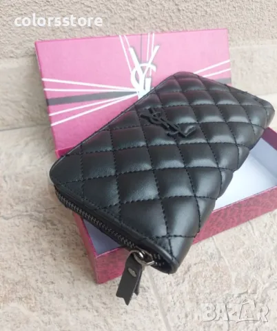 Луксозно черно портмоне YSL код SG228, снимка 4 - Портфейли, портмонета - 38032942