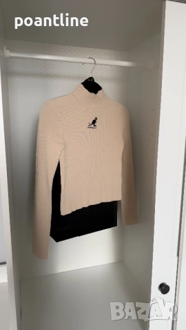 ЛИМИТИРАНО ИЗДАНИЕ KANGOL x H&M поло плетен пуловер
