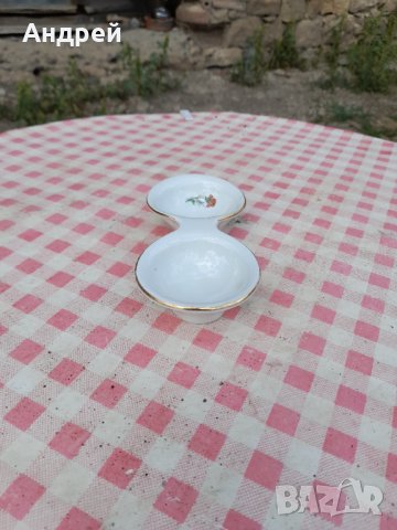 Стара порцеланова солница #11, снимка 4 - Други ценни предмети - 33943368