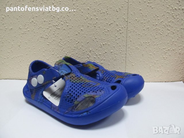 Детски гумени сандали RUNNERS син принт 24/29