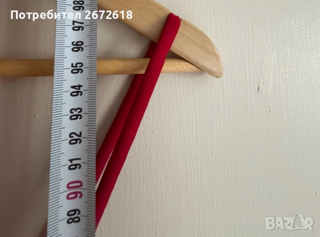 Червена еластична рокля , снимка 3 - Рокли - 53087345