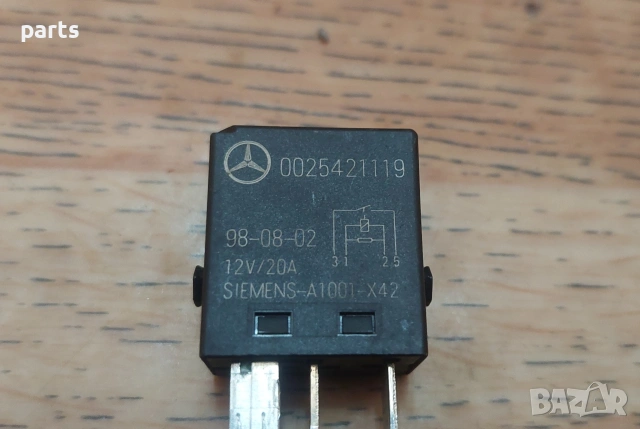 Реле Работен Ток - Мигачи - Горивна Помпа Мерцедес Е класа W210 (H) - A - B - C - S - 0025421119, снимка 3 - Части - 53821107