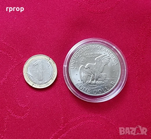 Оригинална монета. САЩ. Долар. Един Американски долар .6 бройки различни години., снимка 3 - Нумизматика и бонистика - 47963131