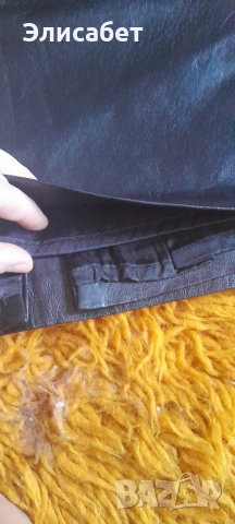 Дамска кожена пола 3/4, естествена кожа, снимка 5 - Поли - 52954201
