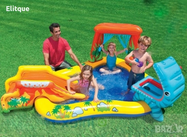 Пълно лятно забавление: Пръскащ надуваем басейн с пързалка за безкрайно удоволствие в горещите летни, снимка 7 - Други стоки за дома - 52888812
