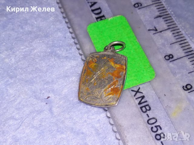 СТАРИНЕН НЕЖЕН АРТ НУВО СРЕБЪРЕН ПЕНДАНТ РЪЧНО ГРАВИРАН ВИСОКА ПРОБА СРЕБРО 35453, снимка 9 - Антикварни и старинни предмети - 39374023