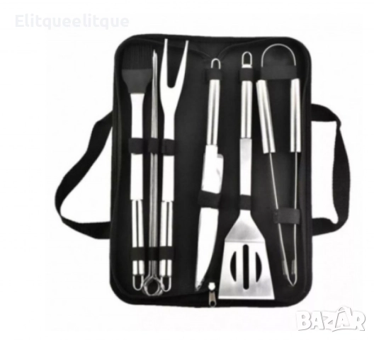 Комплект прибори за барбекю Bohmann, 7 части, снимка 5 - Други стоки за дома - 52276105