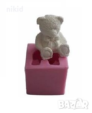 3D МЕЧЕ с панделка цилиндър силиконов молд форма калъп декор торта гипс сапун фондан шоколад свещ, снимка 5 - Форми - 19009996