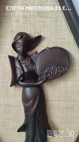 Старо стенно пано от дърво ръчна изработка, снимка 3 - Антикварни и старинни предмети - 53528006