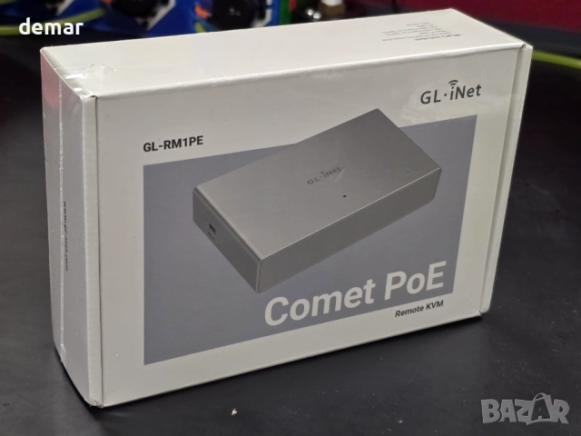 GL.iNet Comet PoE (GL-RM1PE) Дистанционно KVM управление през интернет, снимка 8 - Кабели и адаптери - 52074186