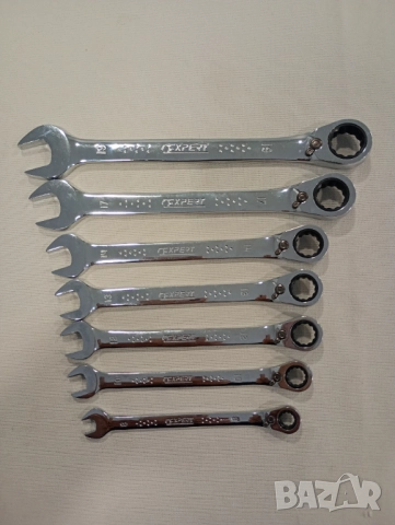 Expert Facom звездогаечни ключове с тресчотка 7 бр