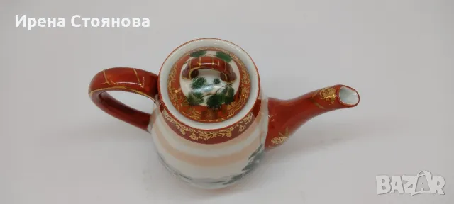 Японски порцеланов чайник за кафенце.
, снимка 6 - Антикварни и старинни предмети - 48737472