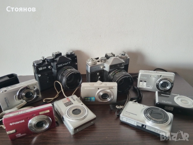 Разменям дигитални фотоапарати за Руски ZENIT, с обективи. 